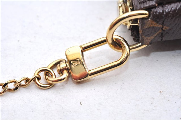 Auth Louis Vuitton Monogram Mini Pochette Accessoires Pouch M62087 LV Box 6141E