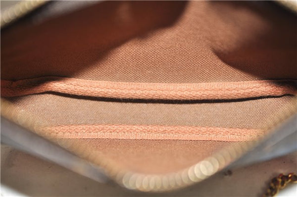 Auth Louis Vuitton Monogram Mini Pochette Accessoires Pouch M62087 LV Box 6141E