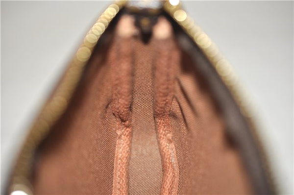 Auth Louis Vuitton Monogram Mini Pochette Accessoires Pouch M62087 LV Box 6141E