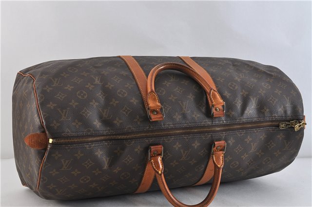 Authentic LOUIS VUITTON Monogram Keepall 55 Boston Bag M41424 LV 6142C