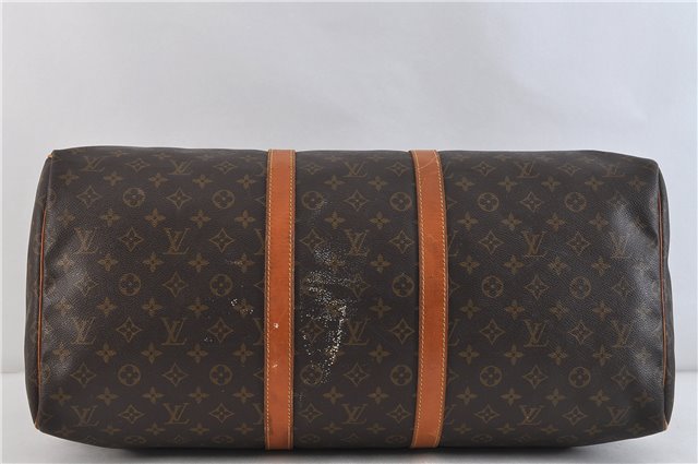 Authentic LOUIS VUITTON Monogram Keepall 55 Boston Bag M41424 LV 6142C