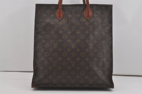 Authentic Louis Vuitton Monogram Sac Plat Hand Tote Bag M51140 LV 6143I