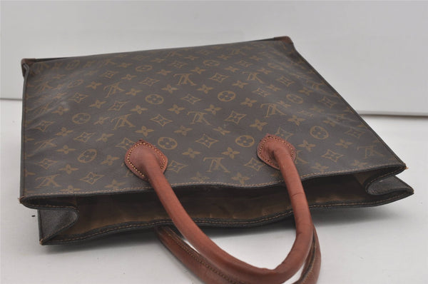 Authentic Louis Vuitton Monogram Sac Plat Hand Tote Bag M51140 LV 6143I