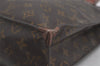 Authentic Louis Vuitton Monogram Sac Plat Hand Tote Bag M51140 LV 6143I