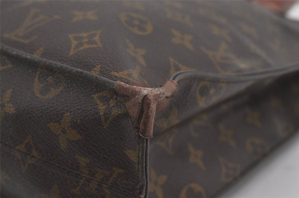 Authentic Louis Vuitton Monogram Sac Plat Hand Tote Bag M51140 LV 6143I