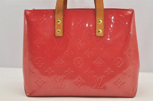 Authentic Louis Vuitton Vernis Reade PM Hand Bag Pink M9132F LV 6144I