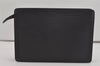 Authentic Louis Vuitton Epi Pochette Homme Clutch Hand Bag Black M52522 LV 6146I