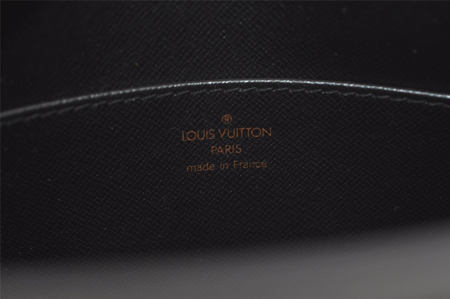 Authentic Louis Vuitton Epi Pochette Homme Clutch Hand Bag Black M52522 LV 6146I