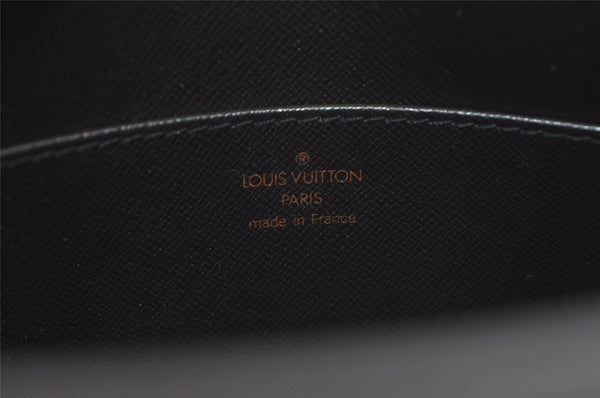 Authentic Louis Vuitton Epi Pochette Homme Clutch Hand Bag Black M52522 LV 6146I