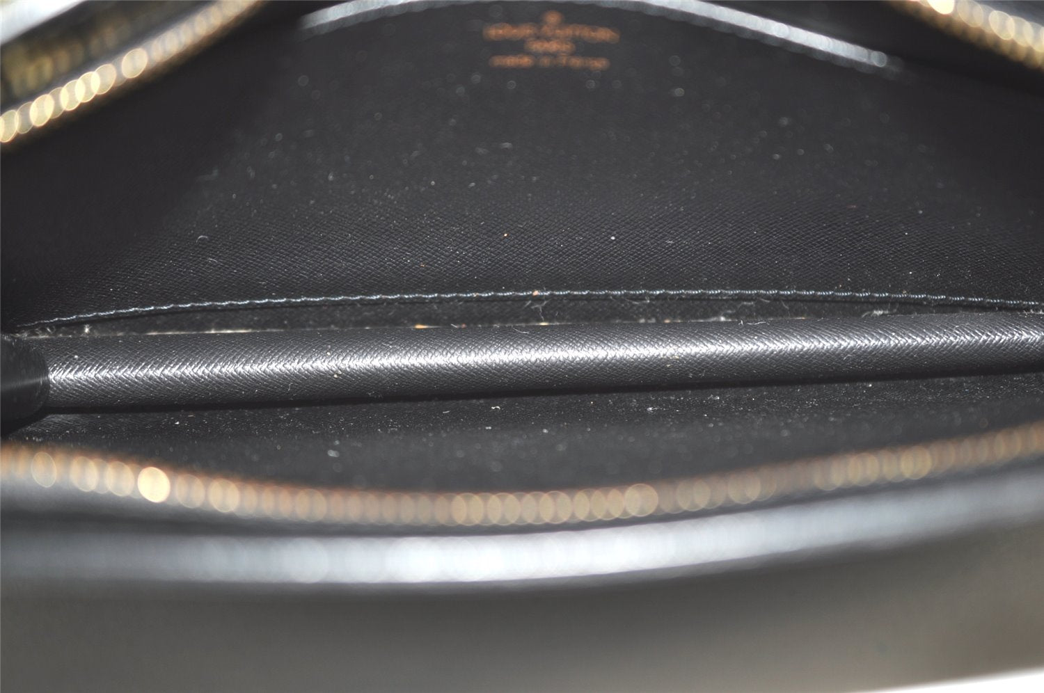 Authentic Louis Vuitton Epi Pochette Homme Clutch Hand Bag Black M52522 LV 6146I