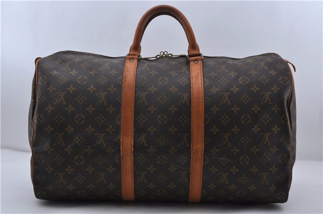 Authentic LOUIS VUITTON Monogram Keepall 50 Boston Bag M41426 LV 6147C