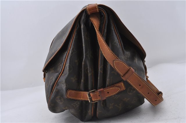 Auth Louis Vuitton Monogram Saumur 35 Shoulder Cross Body Bag M42254 LV 6147D