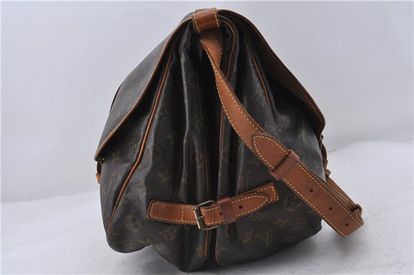Auth Louis Vuitton Monogram Saumur 35 Shoulder Cross Body Bag M42254 LV 6147D