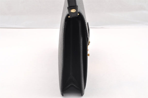 Authentic Louis Vuitton Epi Sellier Dragonne Clutch Bag Black M52612 LV 6147I