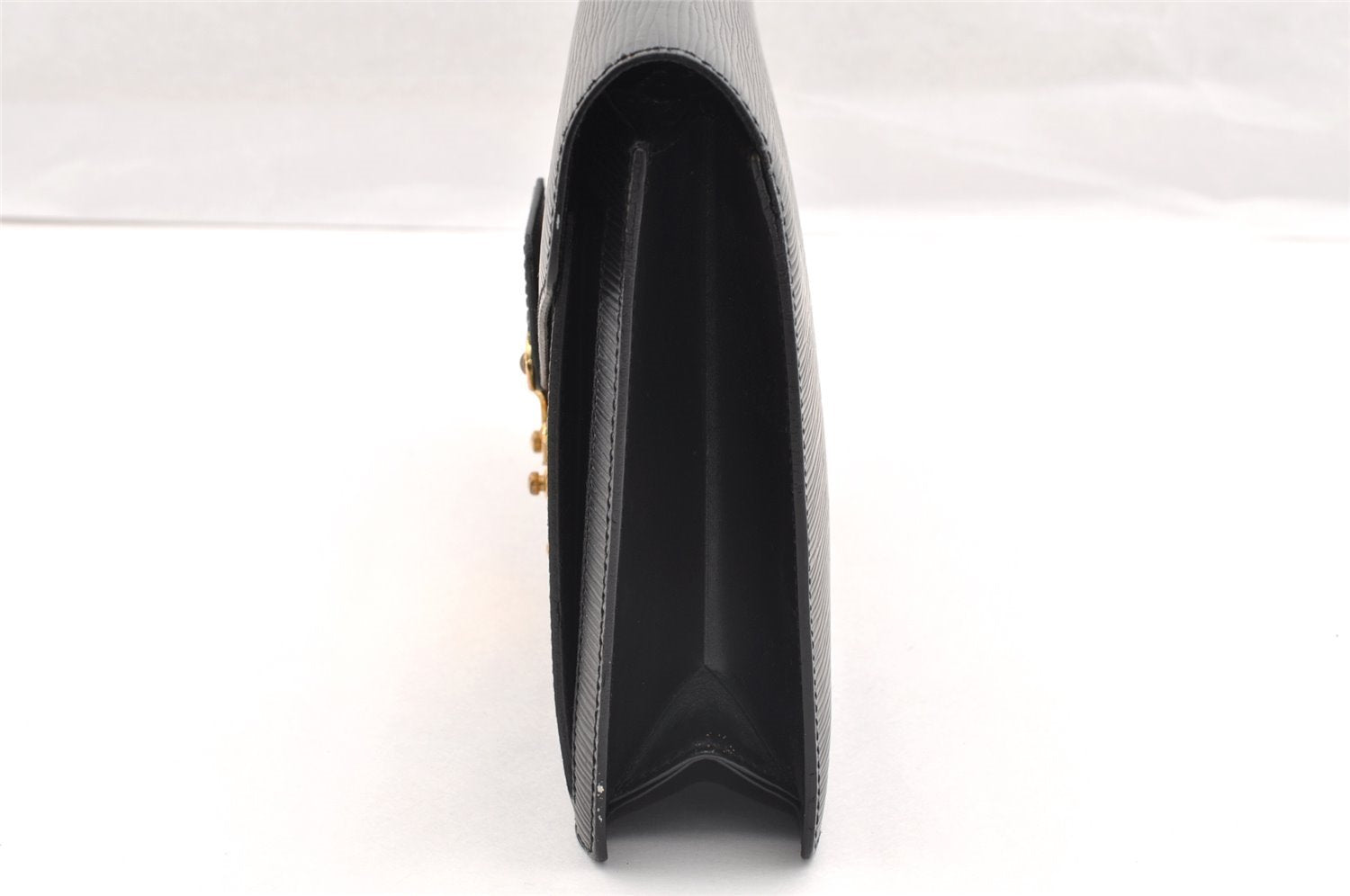 Authentic Louis Vuitton Epi Sellier Dragonne Clutch Bag Black M52612 LV 6147I