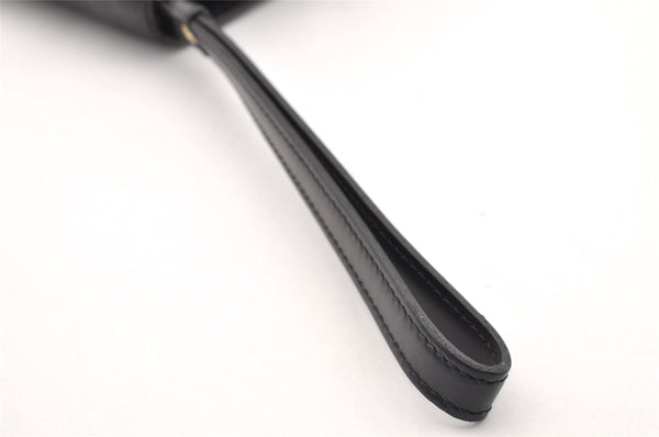 Authentic Louis Vuitton Epi Sellier Dragonne Clutch Bag Black M52612 LV 6147I