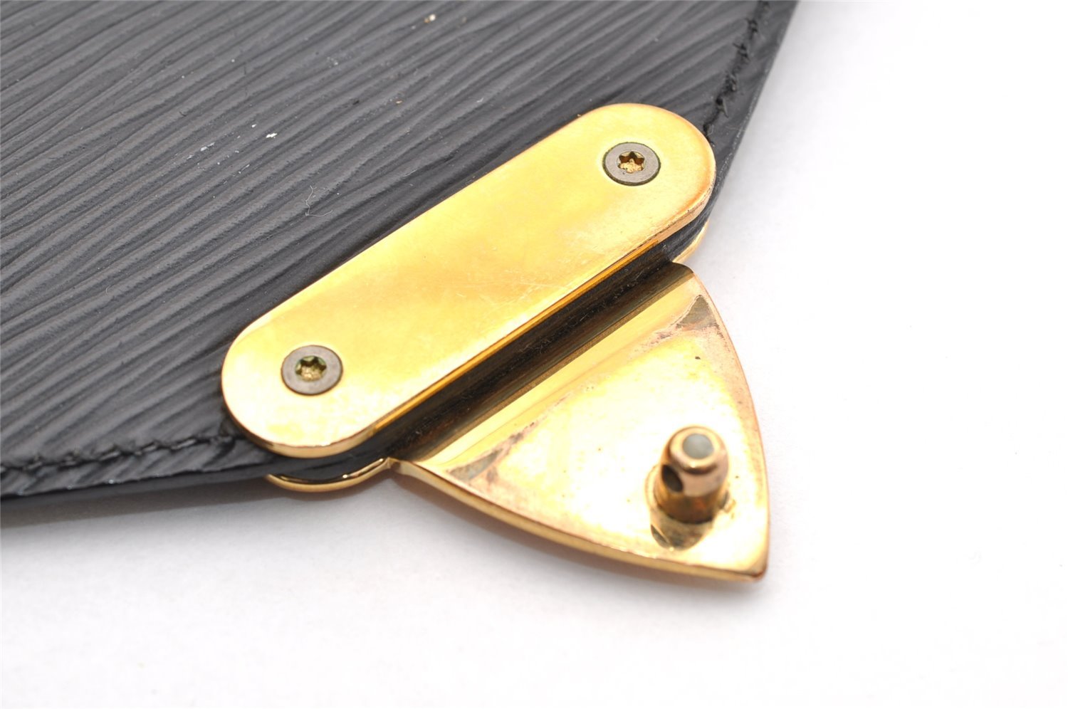 Authentic Louis Vuitton Epi Sellier Dragonne Clutch Bag Black M52612 LV 6147I