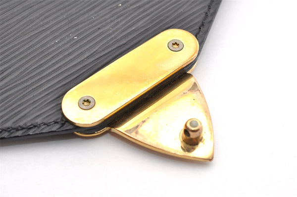 Authentic Louis Vuitton Epi Sellier Dragonne Clutch Bag Black M52612 LV 6147I