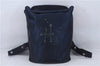 Auth HERMES Sherpa Backpack to the Stars Exhibition 1999 Limited Navy Blue 6148D