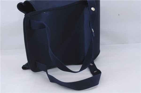 Auth HERMES Sherpa Backpack to the Stars Exhibition 1999 Limited Navy Blue 6148D