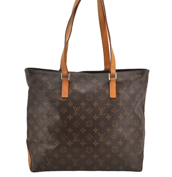 Authentic Louis Vuitton Monogram Cabas Mezzo Shoulder Tote Bag M51151 LV 6150I