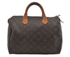 Authentic Louis Vuitton Monogram Speedy 30 Hand Boston Bag M41526 LV 6151I