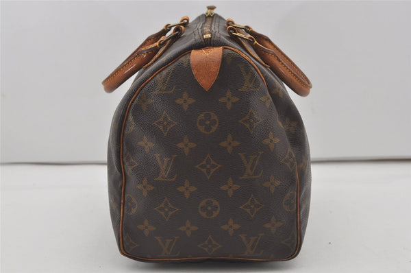 Authentic Louis Vuitton Monogram Speedy 30 Hand Boston Bag M41526 LV 6151I