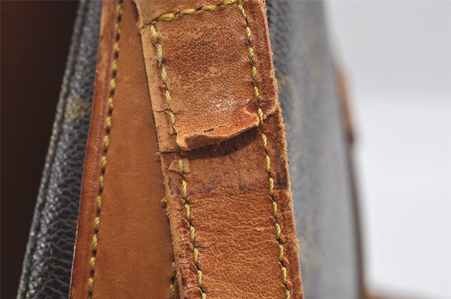 Authentic Louis Vuitton Monogram Chantilly GM Shoulder Bag M51232 Junk 6152I