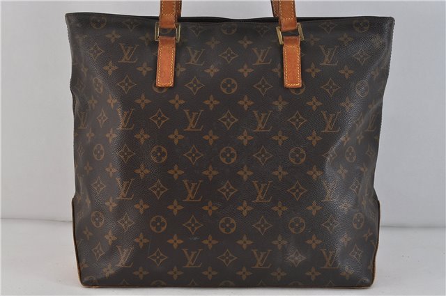 Authentic LOUIS VUITTON Monogram Cabas Mezzo Tote Bag M51151 LV 6153C