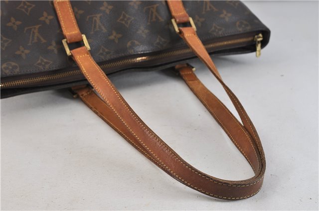 Authentic LOUIS VUITTON Monogram Cabas Mezzo Tote Bag M51151 LV 6153C