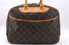 Authentic Louis Vuitton Monogram Deauville Hand Bag M47270 LV 6153E