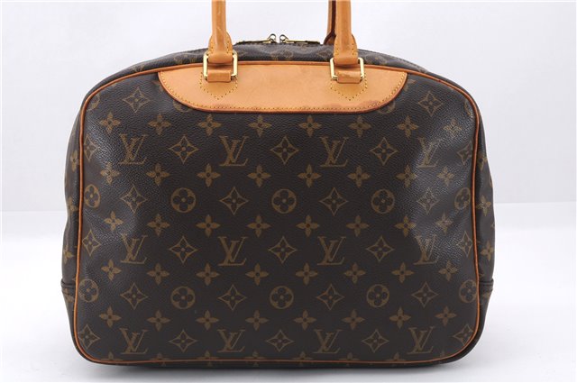 Authentic Louis Vuitton Monogram Deauville Hand Bag M47270 LV 6153E