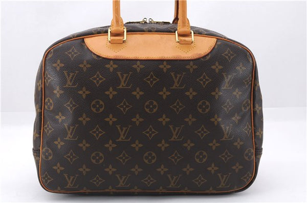 Authentic Louis Vuitton Monogram Deauville Hand Bag M47270 LV 6153E