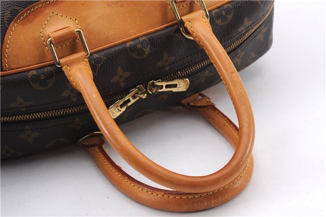 Authentic Louis Vuitton Monogram Deauville Hand Bag M47270 LV 6153E