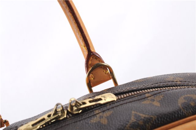 Authentic Louis Vuitton Monogram Deauville Hand Bag M47270 LV 6153E