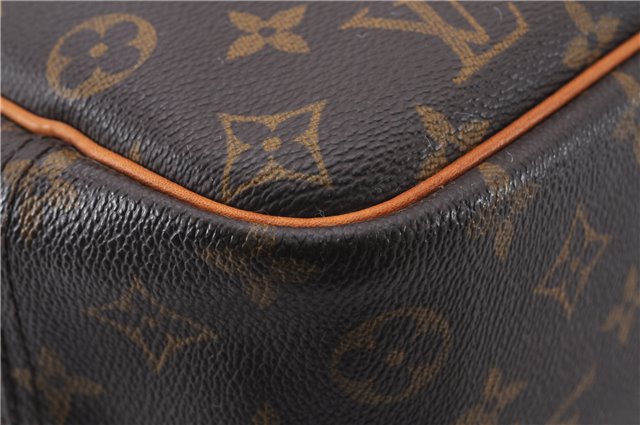 Authentic Louis Vuitton Monogram Deauville Hand Bag M47270 LV 6153E