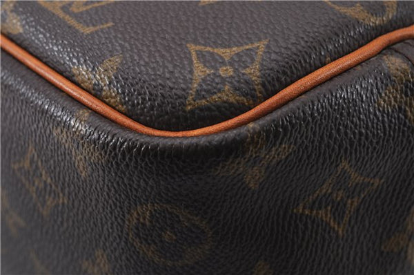 Authentic Louis Vuitton Monogram Deauville Hand Bag M47270 LV 6153E