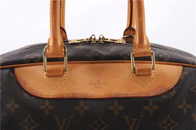 Authentic Louis Vuitton Monogram Deauville Hand Bag M47270 LV 6153E