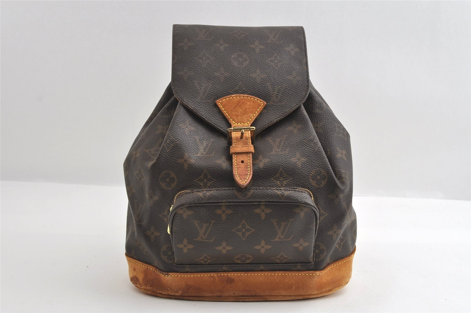 Authentic Louis Vuitton Monogram Montsouris MM Backpack M51136 LV 6154I
