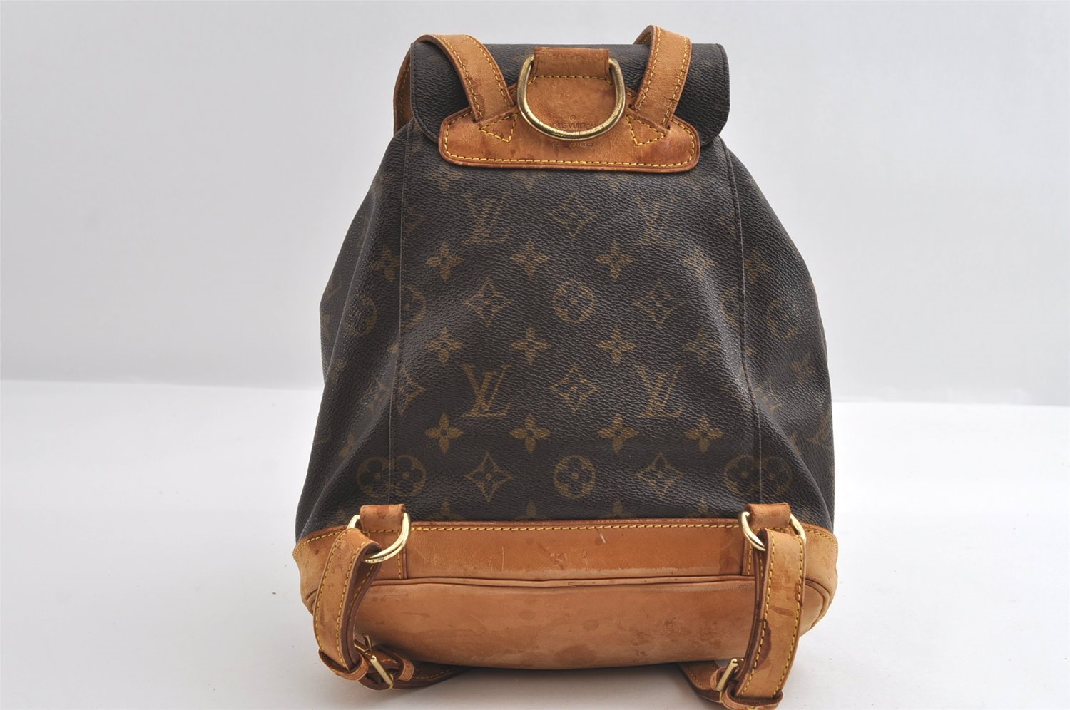 Authentic Louis Vuitton Monogram Montsouris MM Backpack M51136 LV 6154I