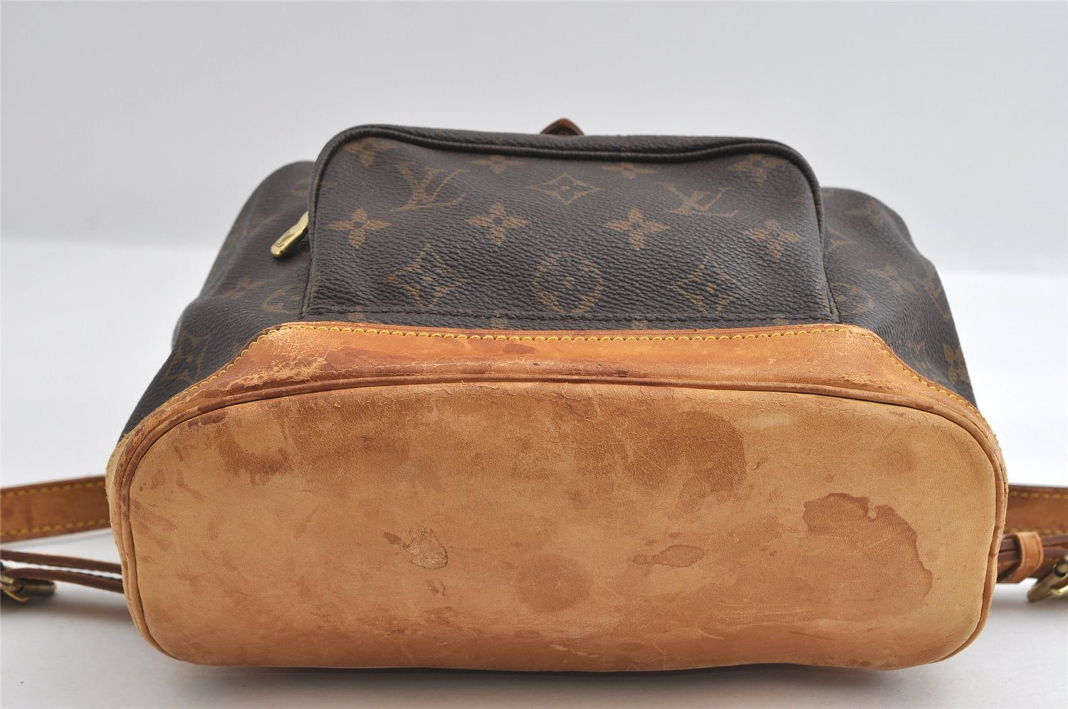 Authentic Louis Vuitton Monogram Montsouris MM Backpack M51136 LV 6154I