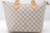 Authentic Louis Vuitton Damier Azur Saleya PM Shoulder Tote Bag N51186 LV 6156E