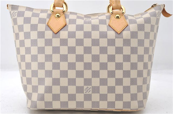 Authentic Louis Vuitton Damier Azur Saleya PM Shoulder Tote Bag N51186 LV 6156E
