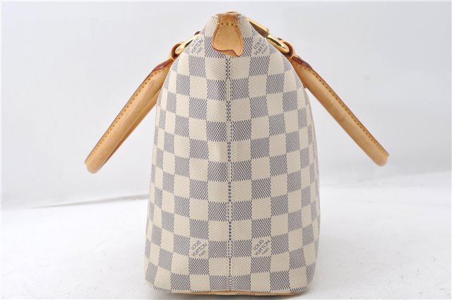 Authentic Louis Vuitton Damier Azur Saleya PM Shoulder Tote Bag N51186 LV 6156E