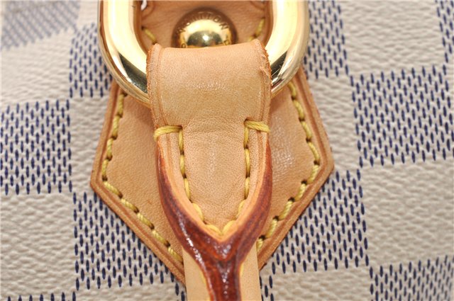 Authentic Louis Vuitton Damier Azur Saleya PM Shoulder Tote Bag N51186 LV 6156E