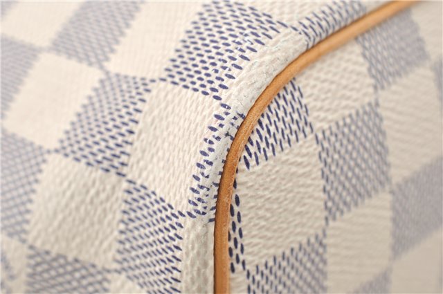 Authentic Louis Vuitton Damier Azur Saleya PM Shoulder Tote Bag N51186 LV 6156E