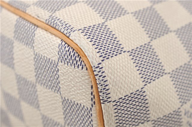 Authentic Louis Vuitton Damier Azur Saleya PM Shoulder Tote Bag N51186 LV 6156E