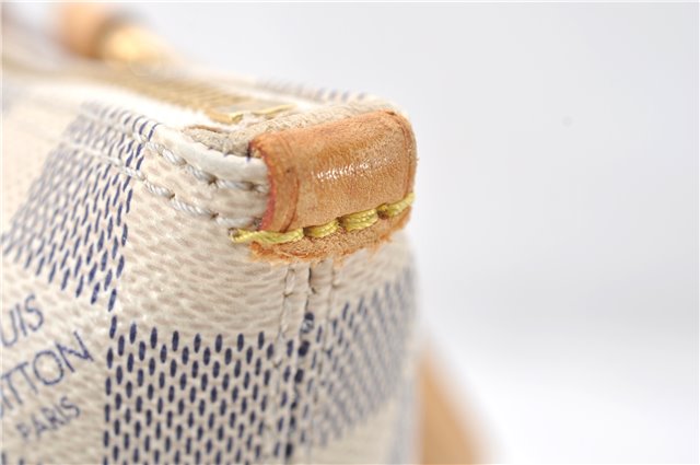 Authentic Louis Vuitton Damier Azur Saleya PM Shoulder Tote Bag N51186 LV 6156E