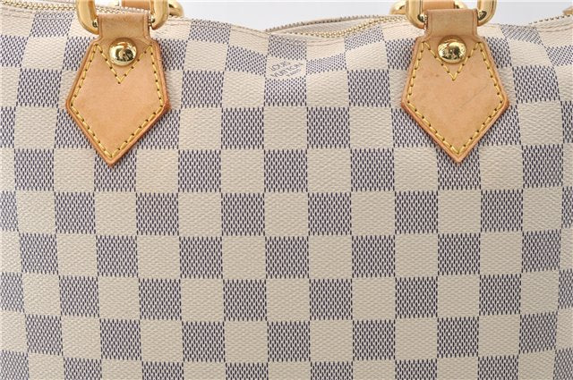 Authentic Louis Vuitton Damier Azur Saleya PM Shoulder Tote Bag N51186 LV 6156E
