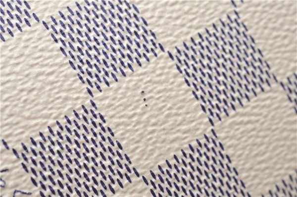 Authentic Louis Vuitton Damier Azur Saleya PM Shoulder Tote Bag N51186 LV 6156E